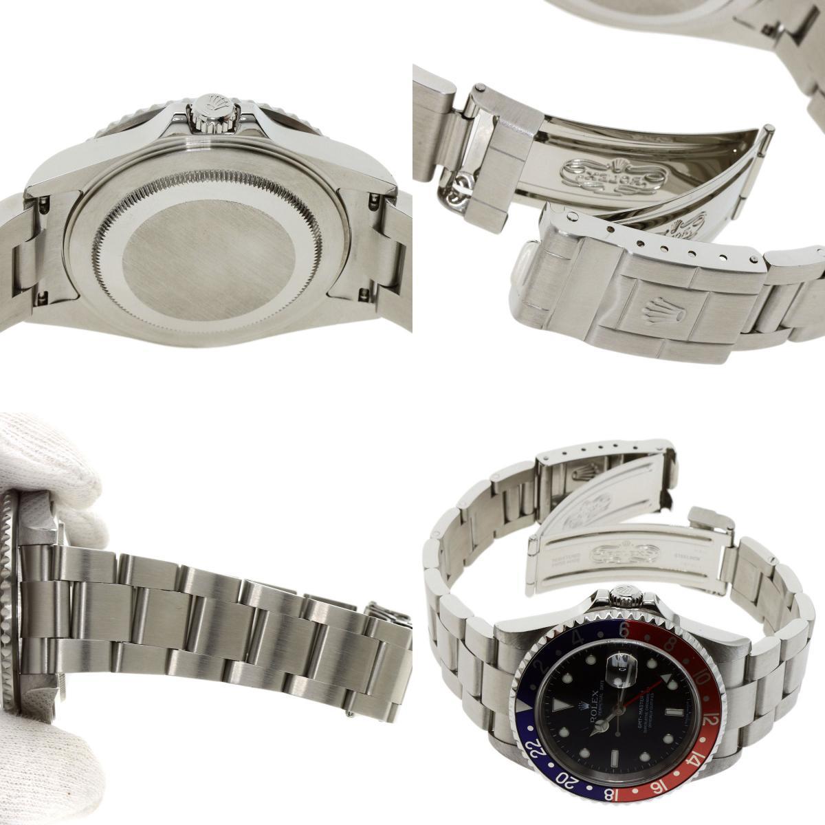 ROLEX ロレックス 16710T GMTマスター2 赤青ベゼル スティックダイヤル 腕時計 ステンレススチール SS メンズ 中古_画像7