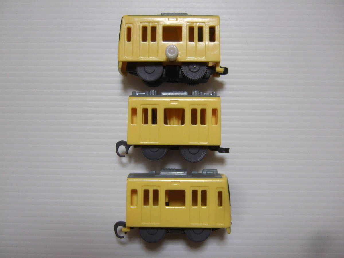 中古【京急新１０００形KEIKYU YELLOW HAPPY TRAIN３両】幸せを運ぶ黄色い列車編『カプセルプラレール』_画像6