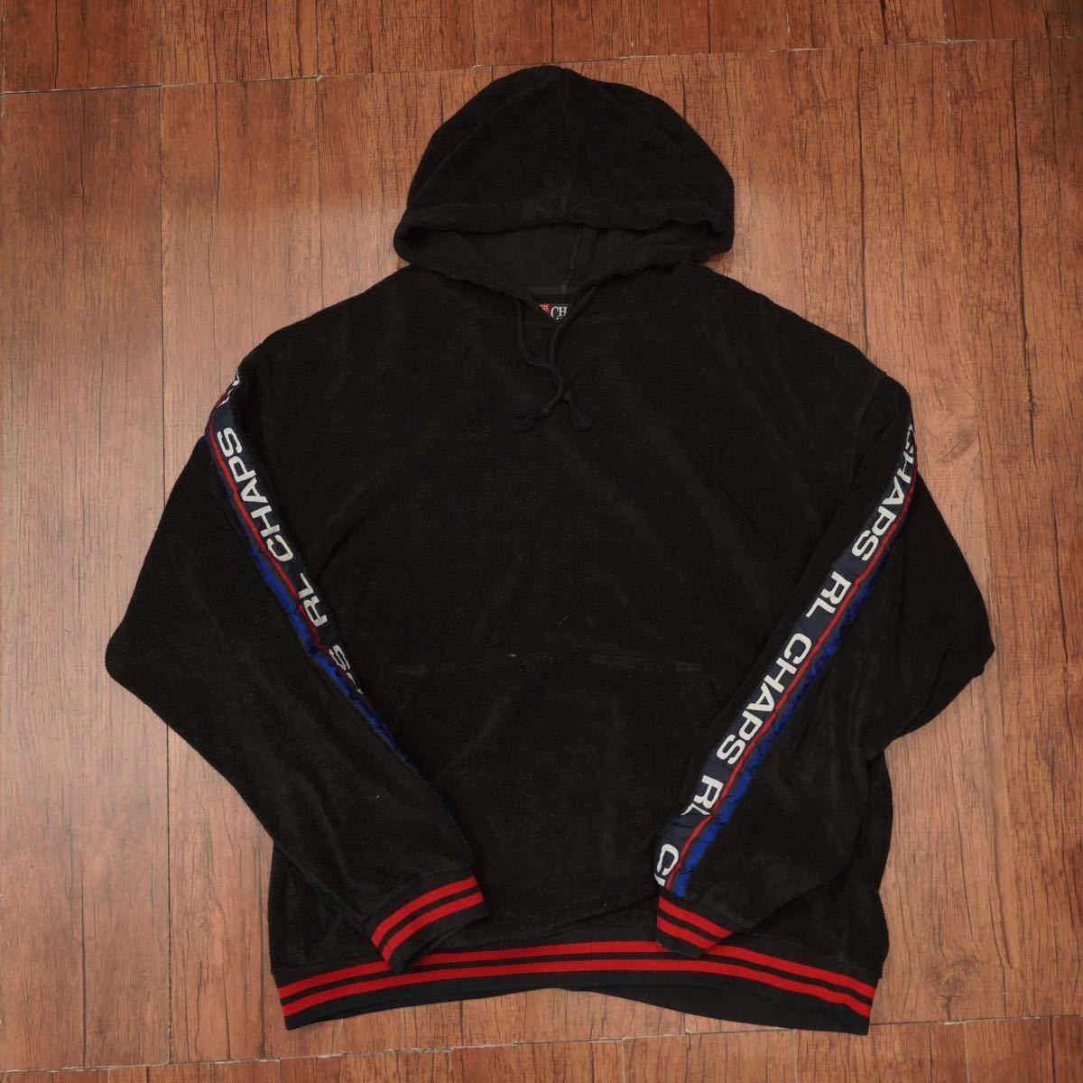 【正規取扱店】 90s フリース パーカー L/チャップス ラルフローレン 黒 ralphlauren chaps パーカ 【正規取扱店】 90s フリース パーカー L/チャップス ラルフローレン 黒 ralphlauren chaps パーカ