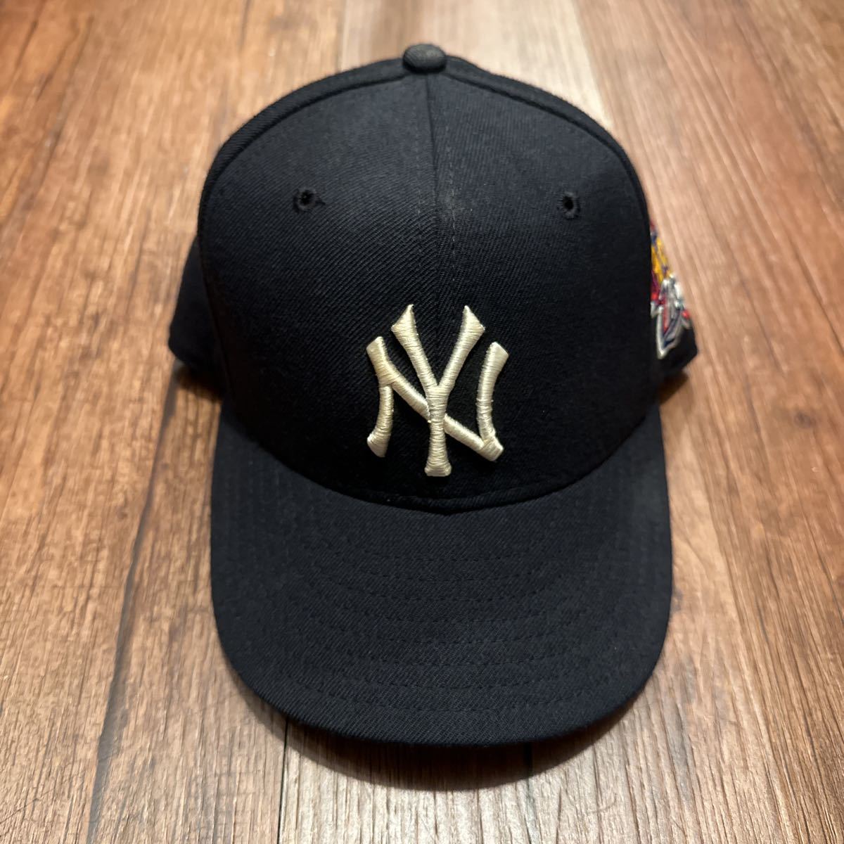 最終値下げ  yankees newyork newera usa製 ヤンキース　7 帽子　キャップ　90s 3/8 ニューエラ