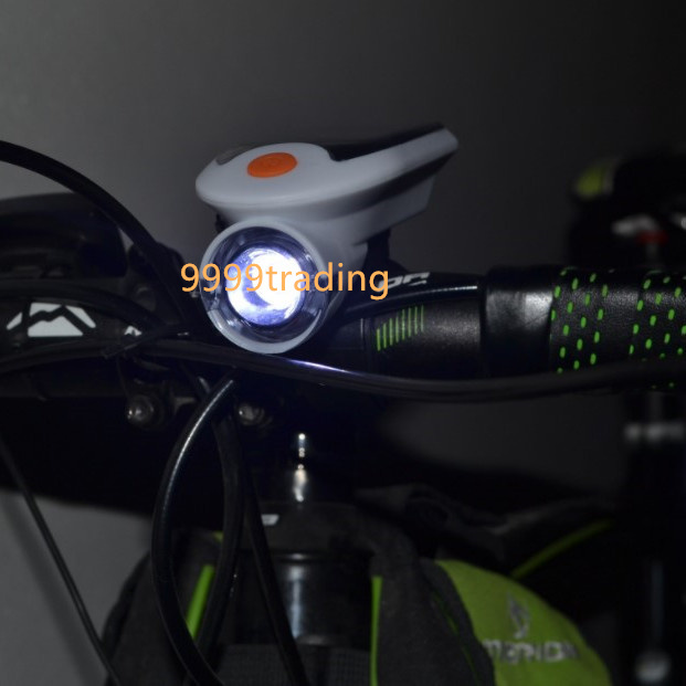 自転車 ソーラー LEDライト ホワイト 新品 防水 USB充電 防災ライト サイクリング パーツ カスタム 即納の画像3