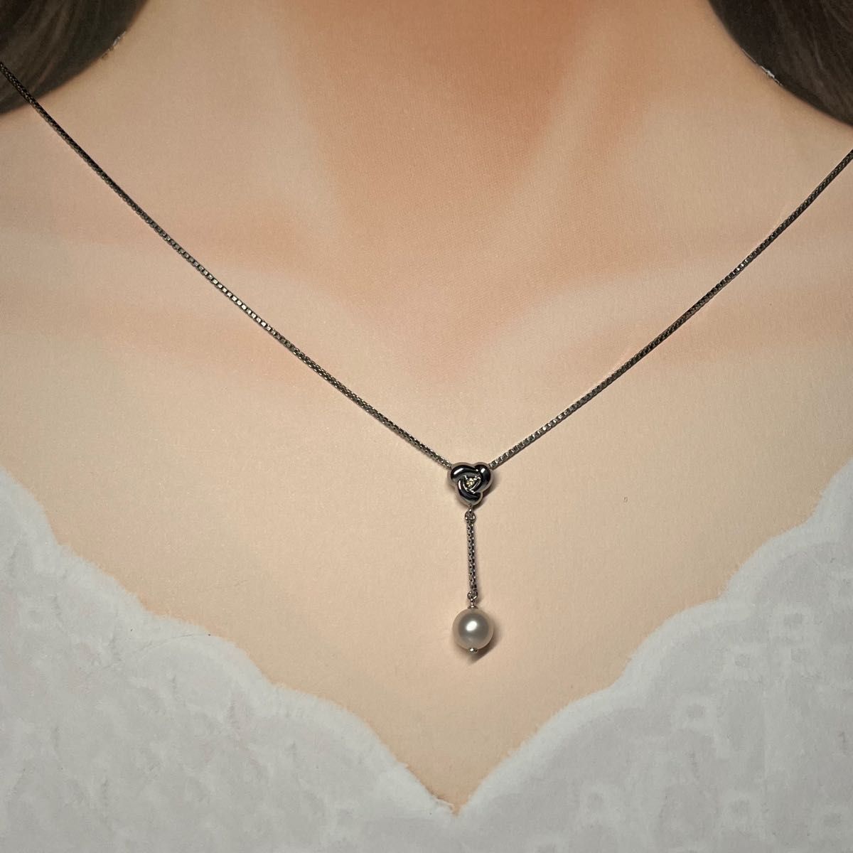 良品/TASAKI(田崎真珠)/アコヤパール1粒&天然ダイヤモンド 良品/TASAKI(田崎真珠)/アコヤパール1粒&天然ダイヤモンド