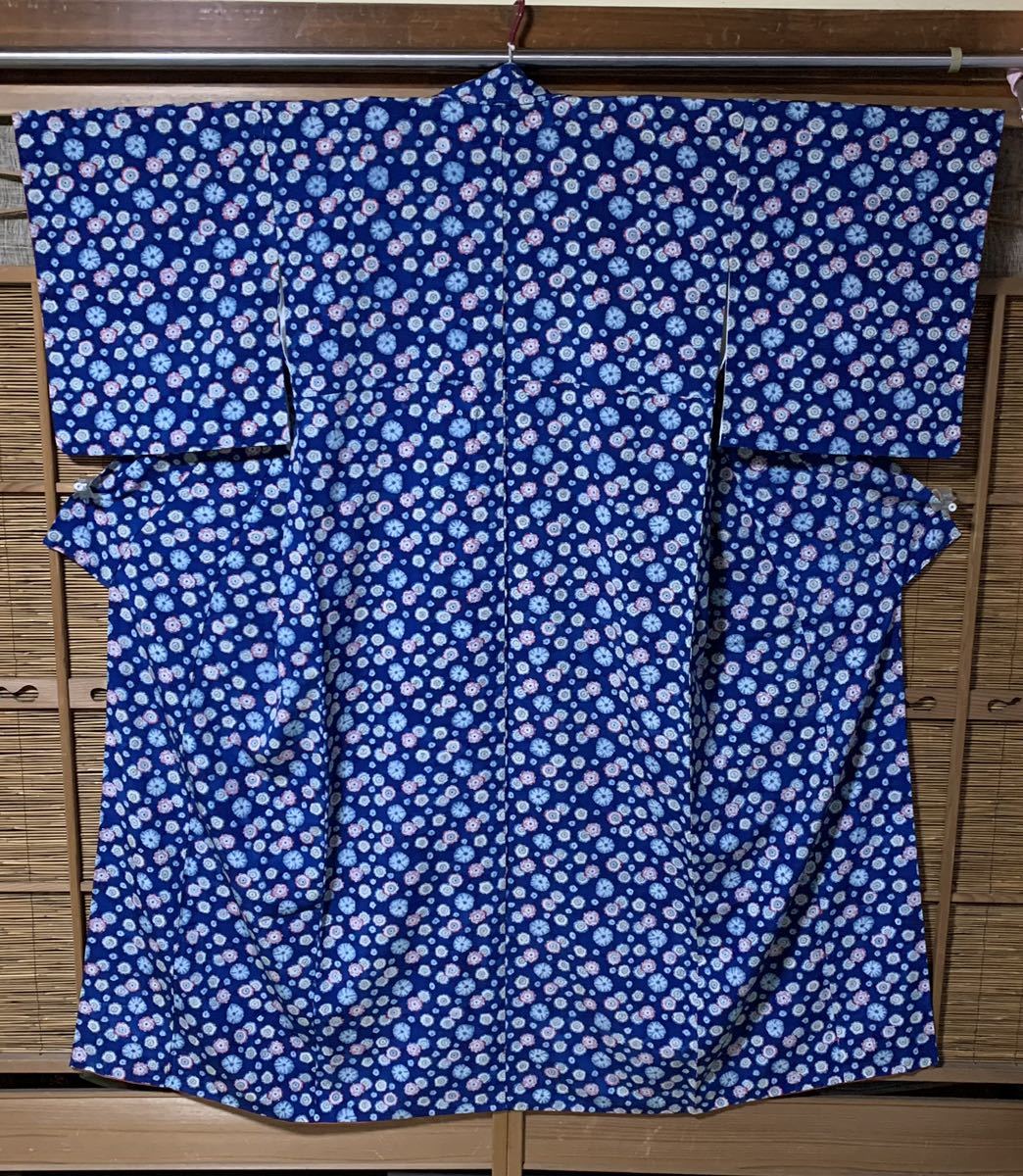 SALE／78%OFF】 男女兼用 藍ろうけつ染め 和柄 羽織りＢ