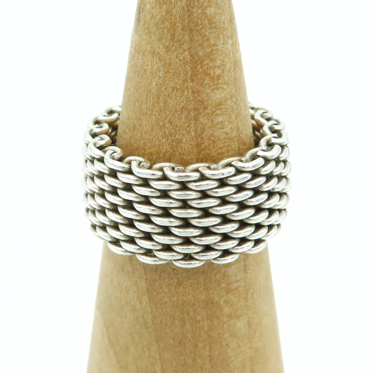 送料無料】 美品 Tiffany&Co. ティファニー サマセット メッシュ