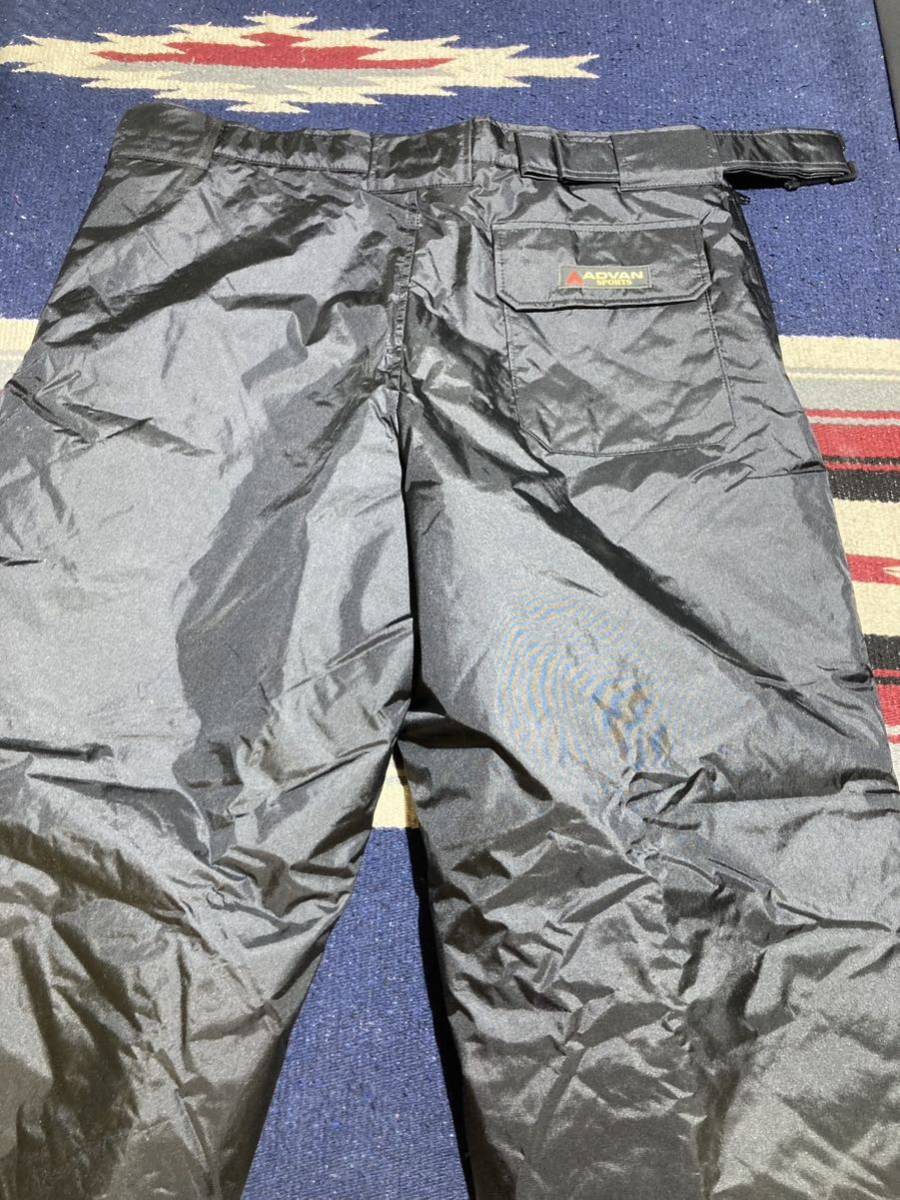 ADVAN Advan nylon pants cotton inside quilting . manner snowsuit trousers L size 