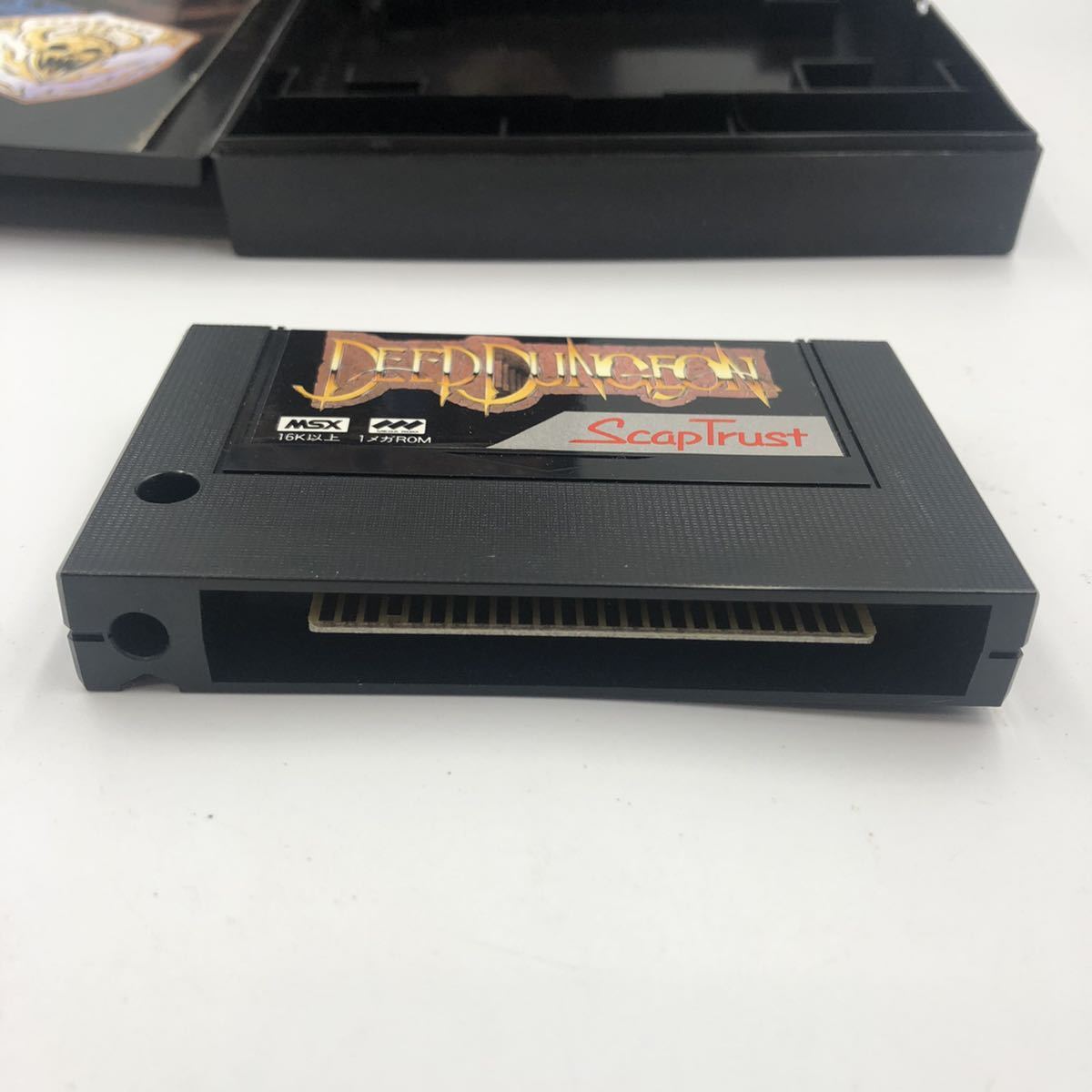 11SD154 MSX ディープダンジョン 魔洞戦記 取扱説明書 箱付 現状品 中古 動作未確認