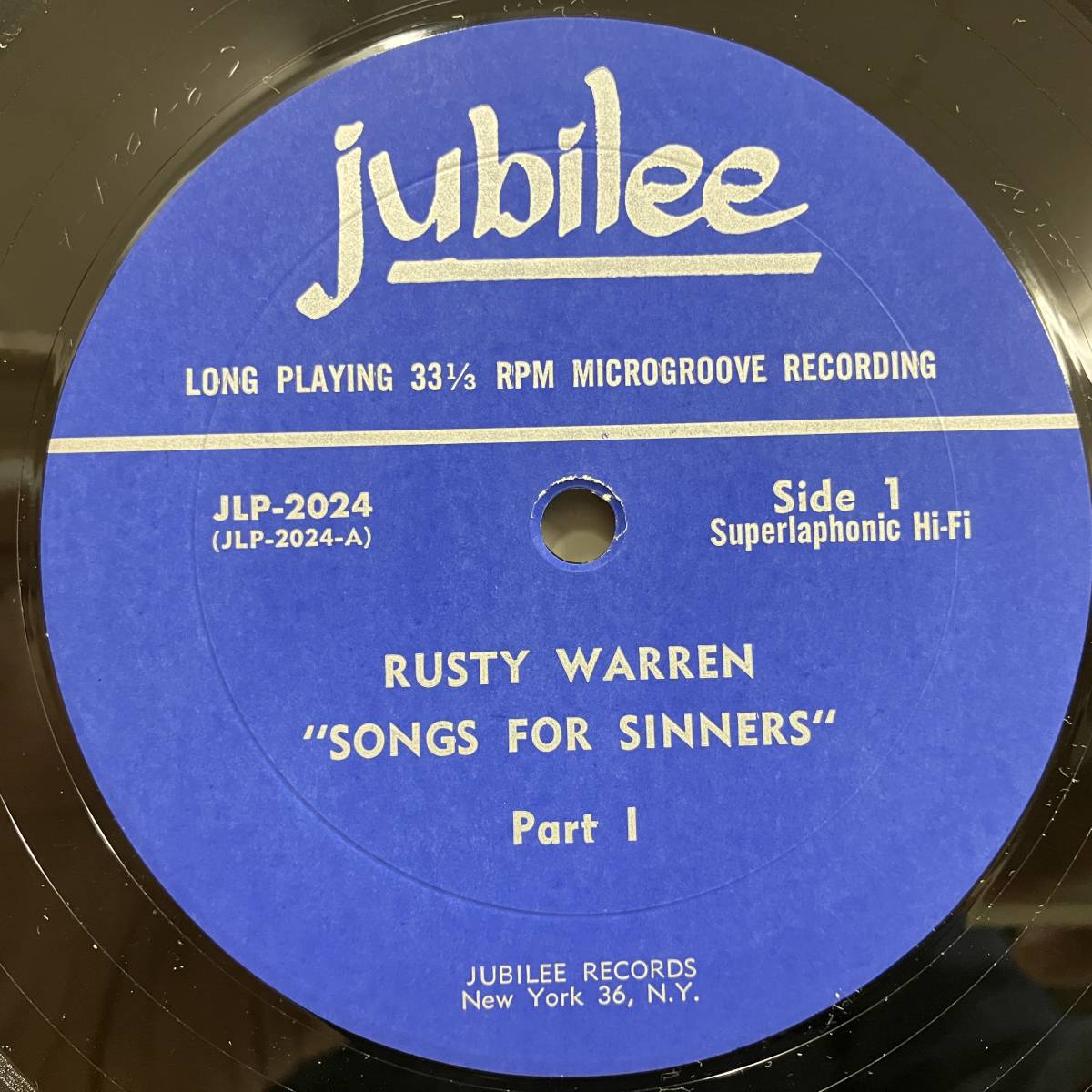 ●即決VOCAL LP Rusty Warren / Songs for Sinners jv3647 米盤、青銀溝無 ラスティー・ワーレン _画像2