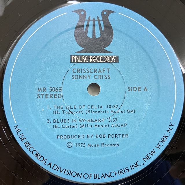 ●即決LP Sonny Criss / Crisscraft j34435 米オリジナル、PRC/Bellsound刻印 ソニー・クリス_画像3