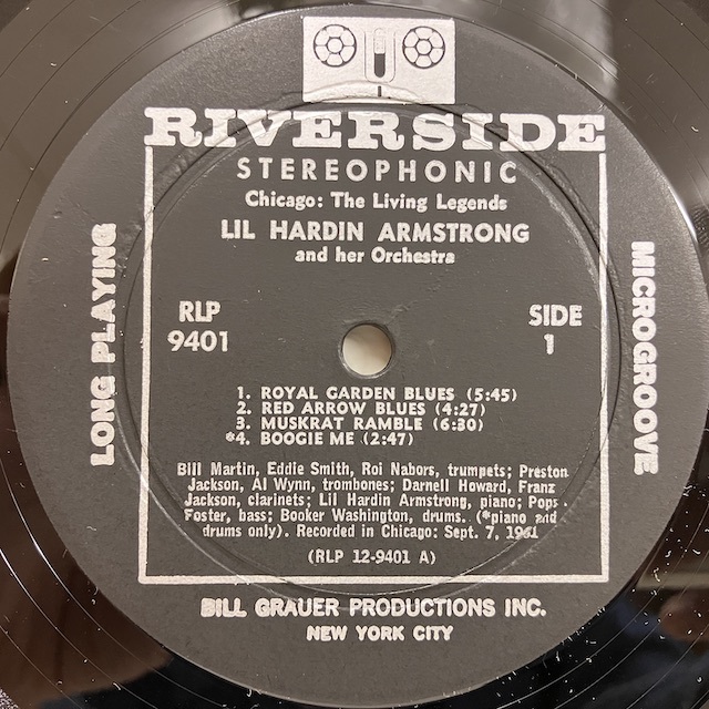 ●即決LP Lil Hardin Armstrong / Chicago the Living Legends 米オリジナル、黒銀 Dg Stereo リル・ハーディン・アームストロング_画像3