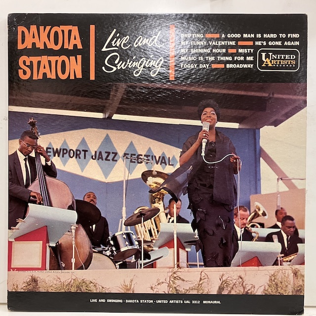 ●即決LP Dakota Staton / Live And Swinging jv3713 米オリジナル、Mono 耳 ダコタ・ステイトン _画像1