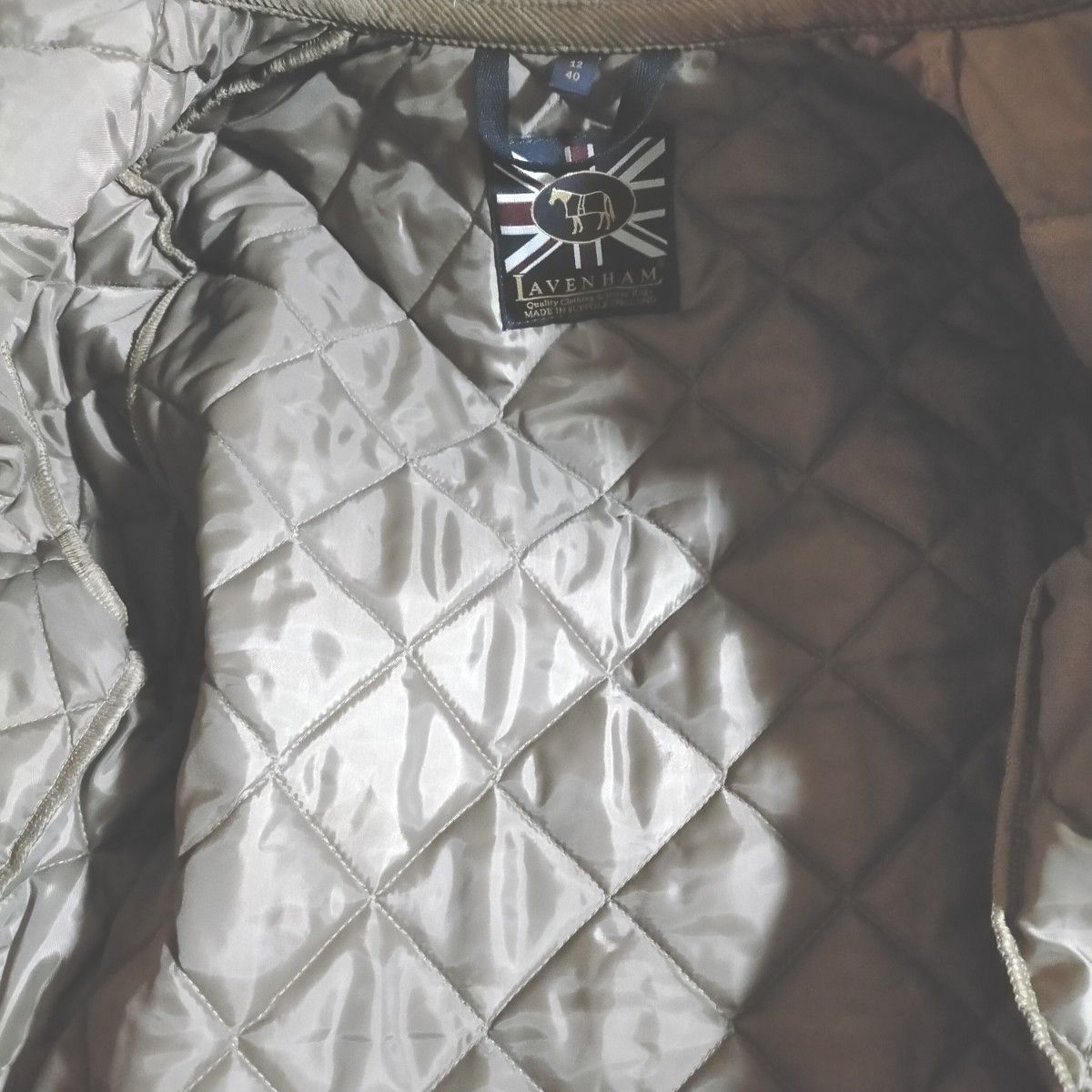 美品 ラベンハム LAVENHAM 40 クレイドン Lサイズ ブラウン系