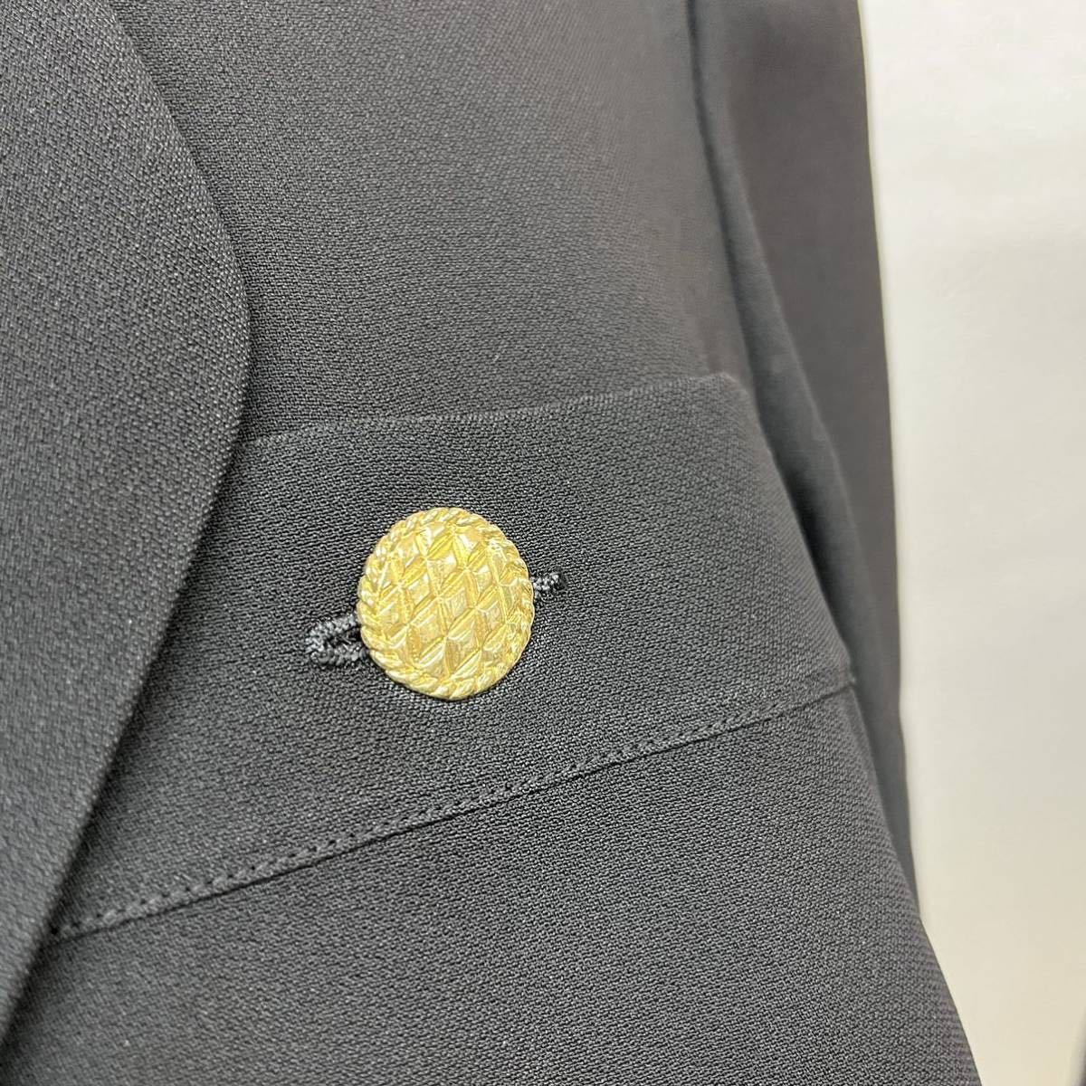 高級 CHANEL シャネル ヴィンテージ レーヨン混 金 マトラッセボタン ジャケット&プリーツスカート セットアップスーツ 高級 CHANEL シャネル ヴィンテージ レーヨン混 金 マトラッセボタン ジャケット&プリーツスカート セットアップスーツ