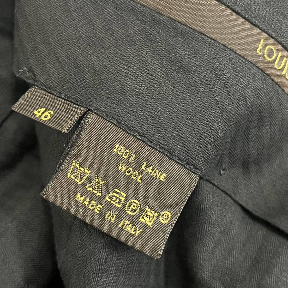 高級 LOUIS VUITTON ルイヴィトン ウール ストライプ 2B 総裏