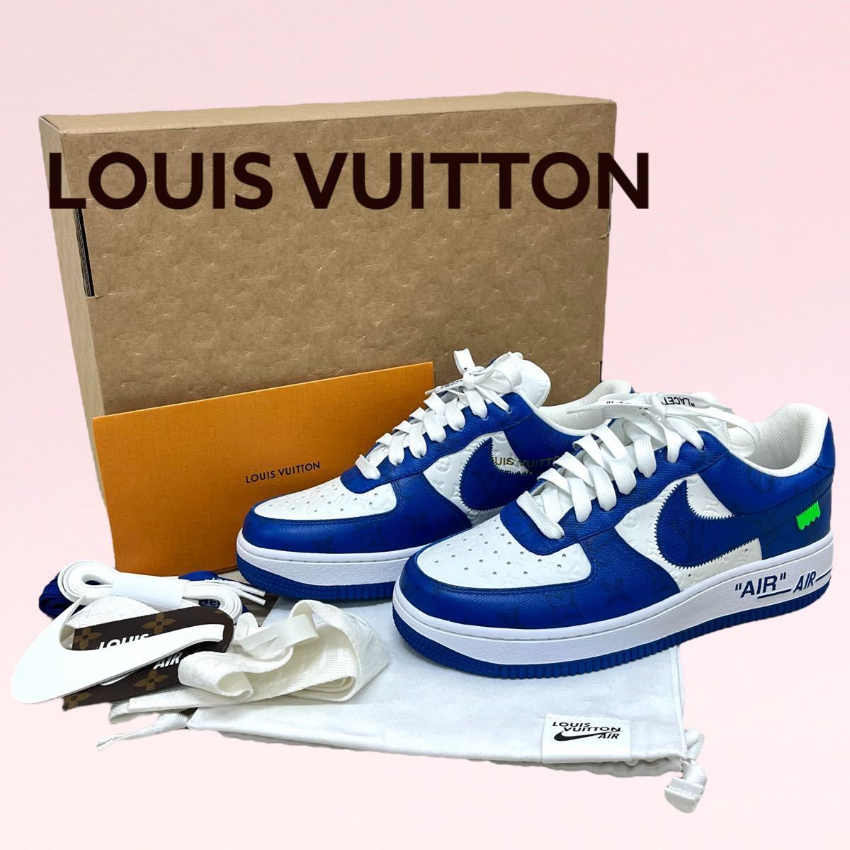 新品 箱保存袋付 Louis Vuitton × Nike Air Force 1 Low by Virgil