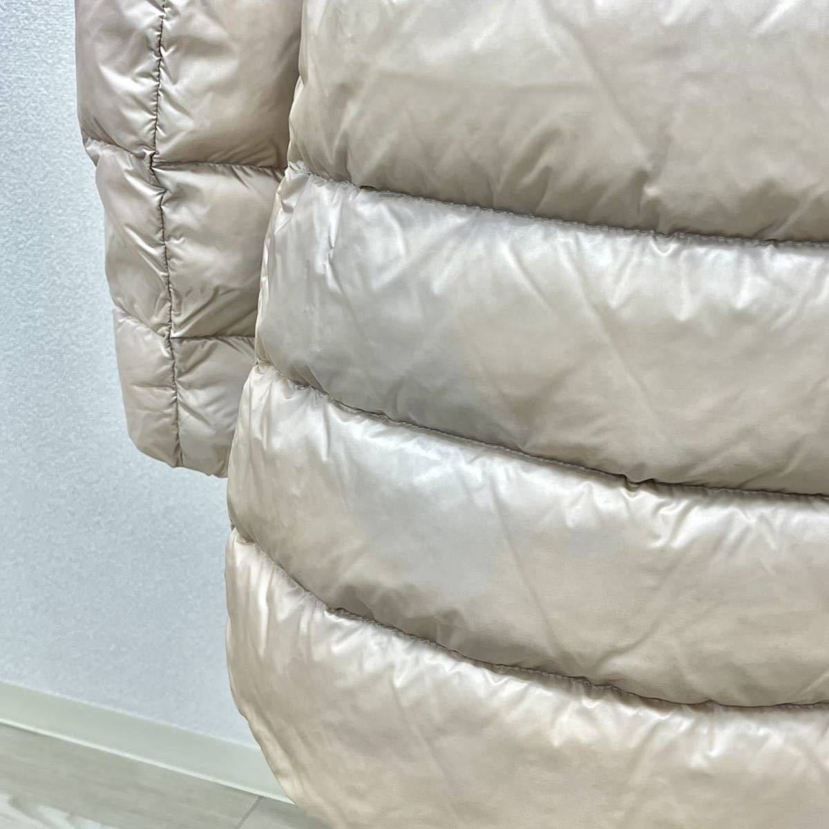 国内正規品 MONCLER モンクレール TORCYN トルシン 袖ワッペン 襟ウールカシミヤ ナイロン ダウンコート レディース 46833-45-53048