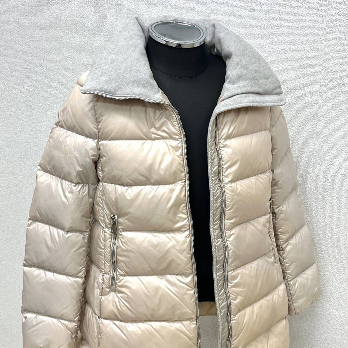 国内正規品 MONCLER モンクレール TORCYN トルシン 袖ワッペン 襟ウールカシミヤ ナイロン ダウンコート レディース 46833-45-53048_画像4