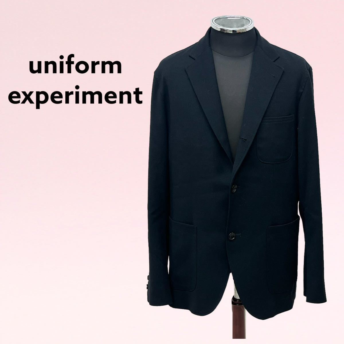 定価57,200円 uniform experiment ユニフォーム エクスペリメント LUMILET WOOL 3BUTTON JACKET  ウール 3B ジャケット メンズ UE-202039