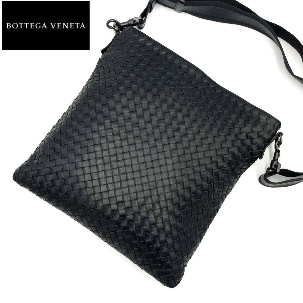 ボッテガ ヴェネタ bottega veneta ショルダーバッグ 黒 本革