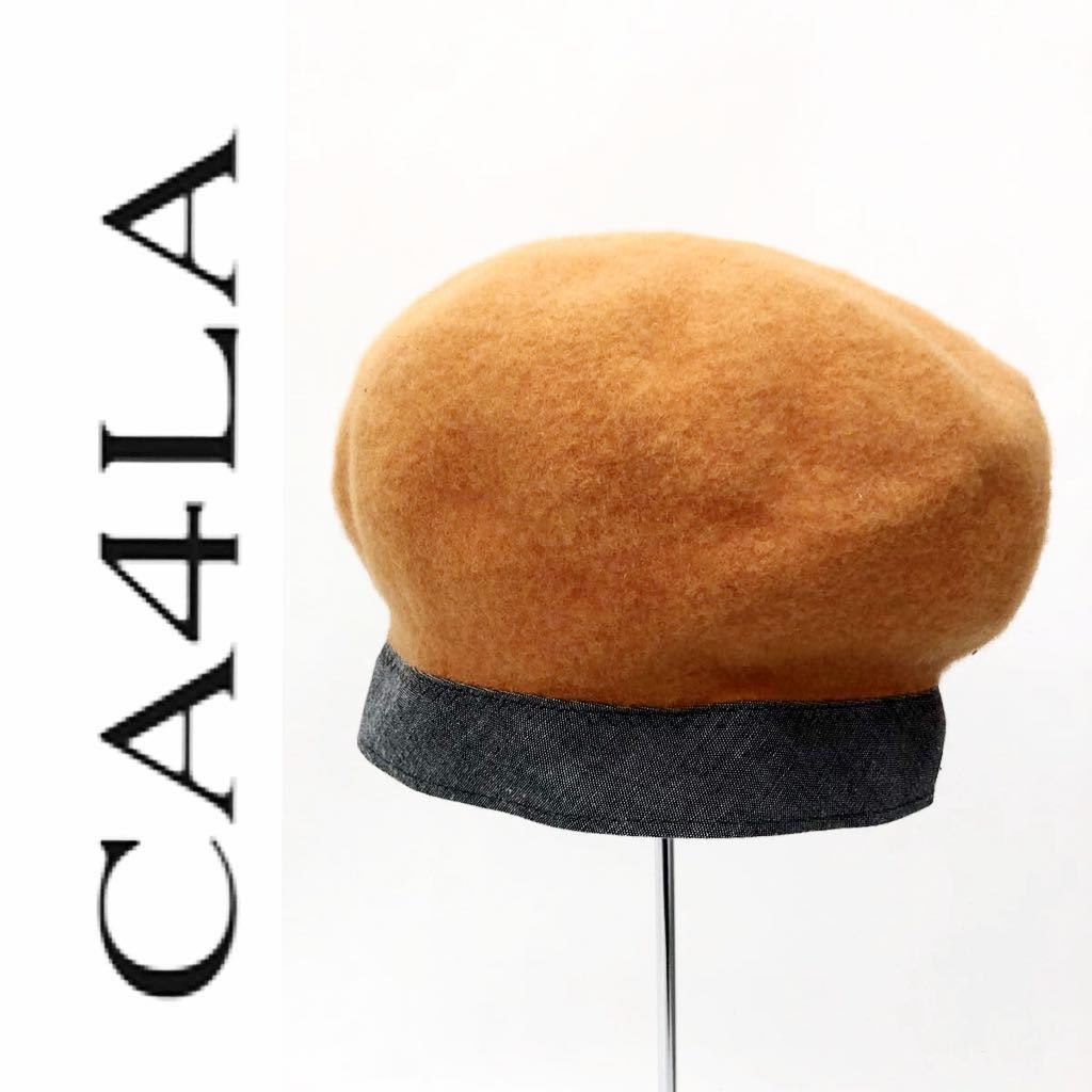 柔らかい CA4LA カシラ ベレー帽 フジ色 羊毛100% - 通販 - www.stekautomotive.com