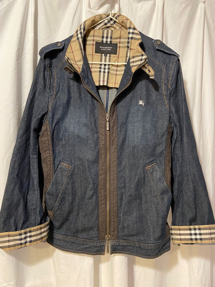 Burberry Black label デニムジャケット ノバチェック バーバリー