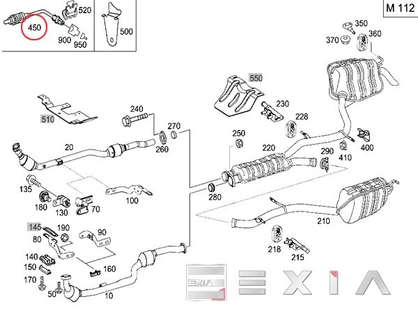 ベンツ W203 W211 W219 O2センサー ラムダセンサー BOSCH製 C200 C230 E240 E320 E500 E55 CLS500 CLS55 0015400517_画像2