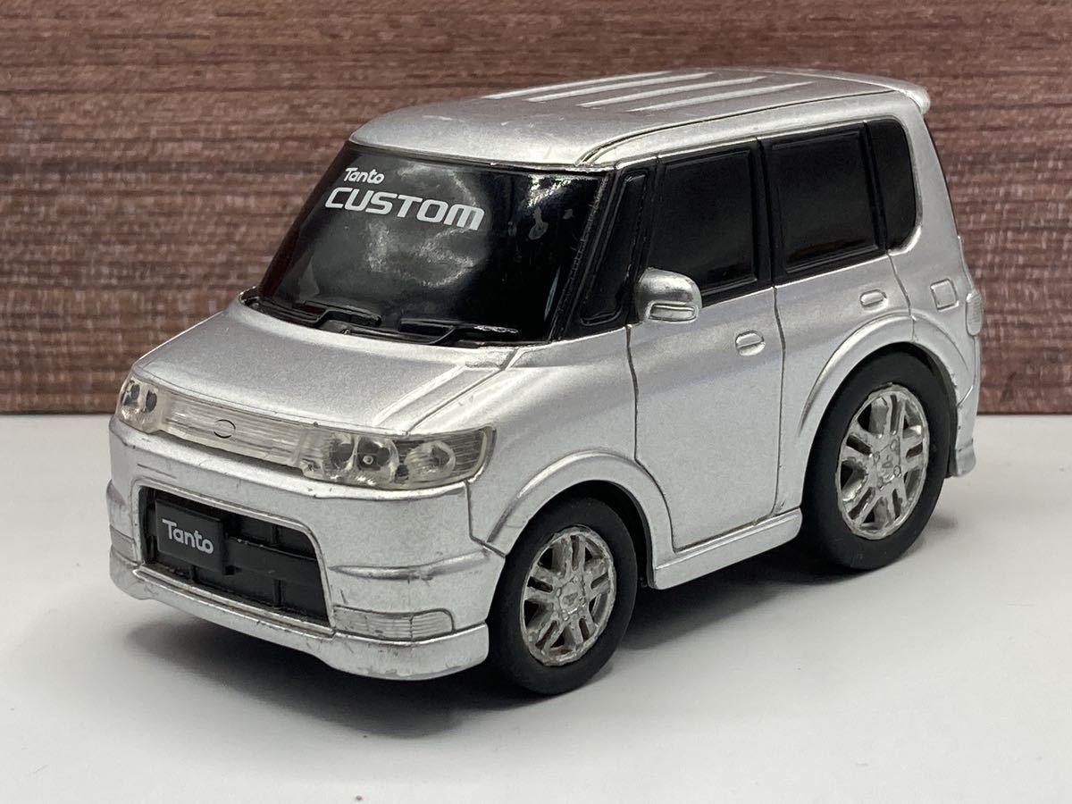 即決有★プルバックカー DAIHATSU ダイハツ タント カスタム 350 ブライトシルバーM シルバー★ミニカーの画像1