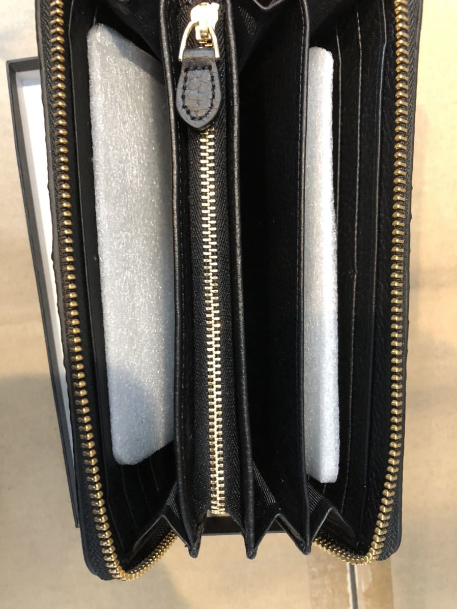 本物クロコダイルの長財布、黒_画像3