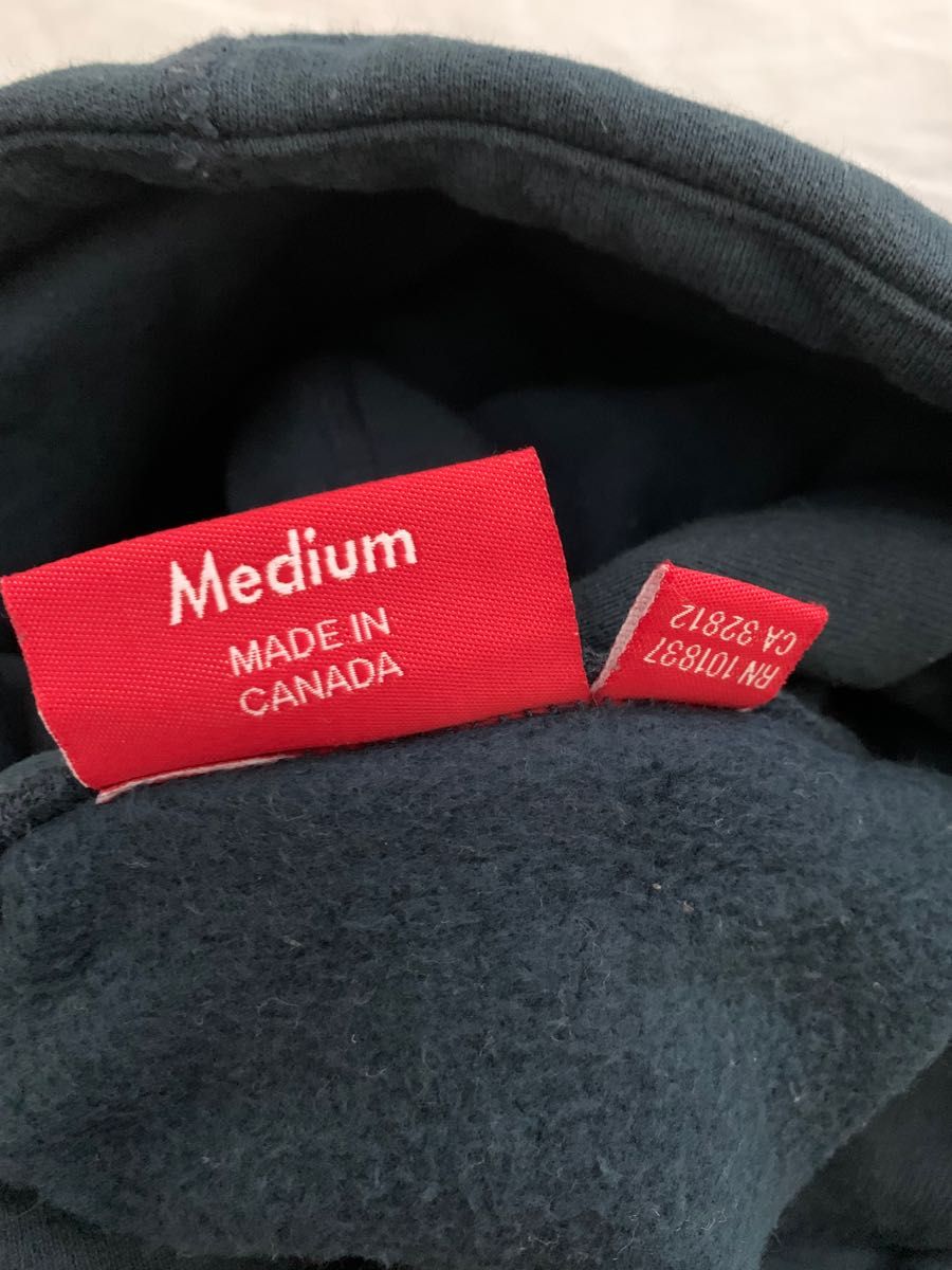 Supreme box logo hooded sweatshirt シュプリーム ボックスロゴ パーカー　ネイビー サイズM 