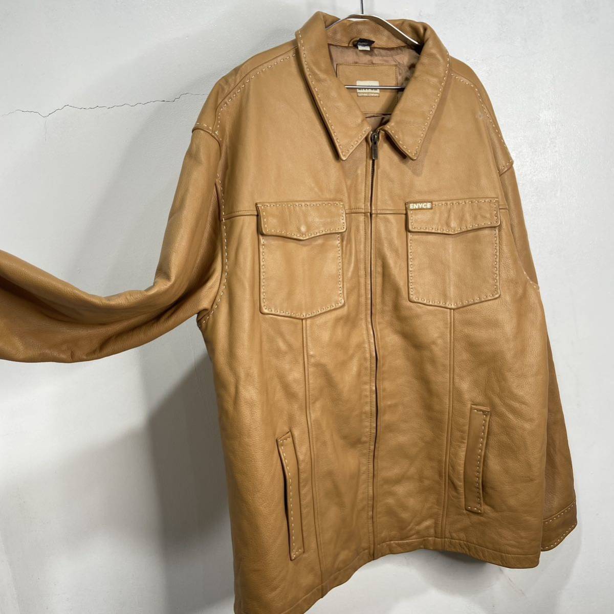 送料無料☆ENYCE☆エニーチェ☆レザージャケット☆3XL☆ビッグサイズ