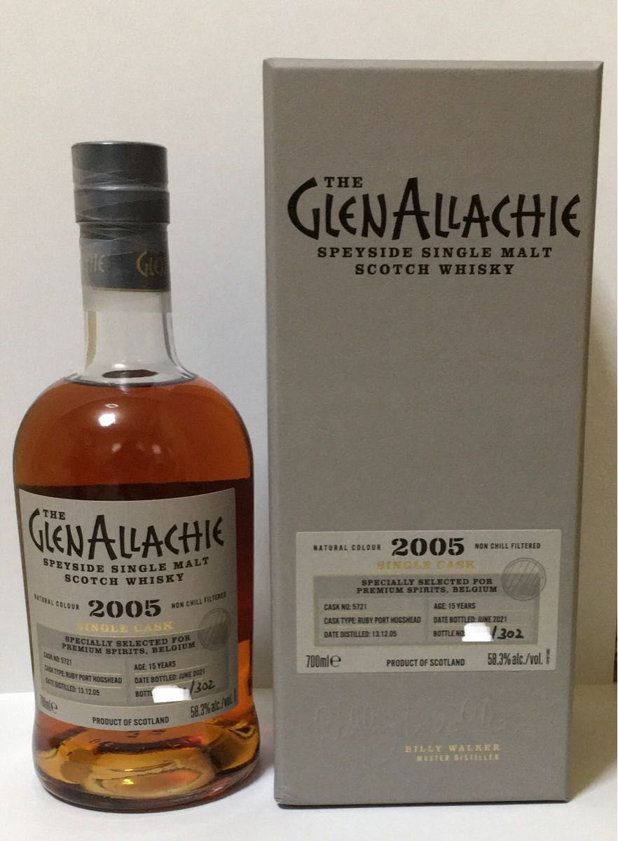 グレンアラヒー15年2005 ルビーポートホグスヘッド 700ml 58.3% 箱付き
