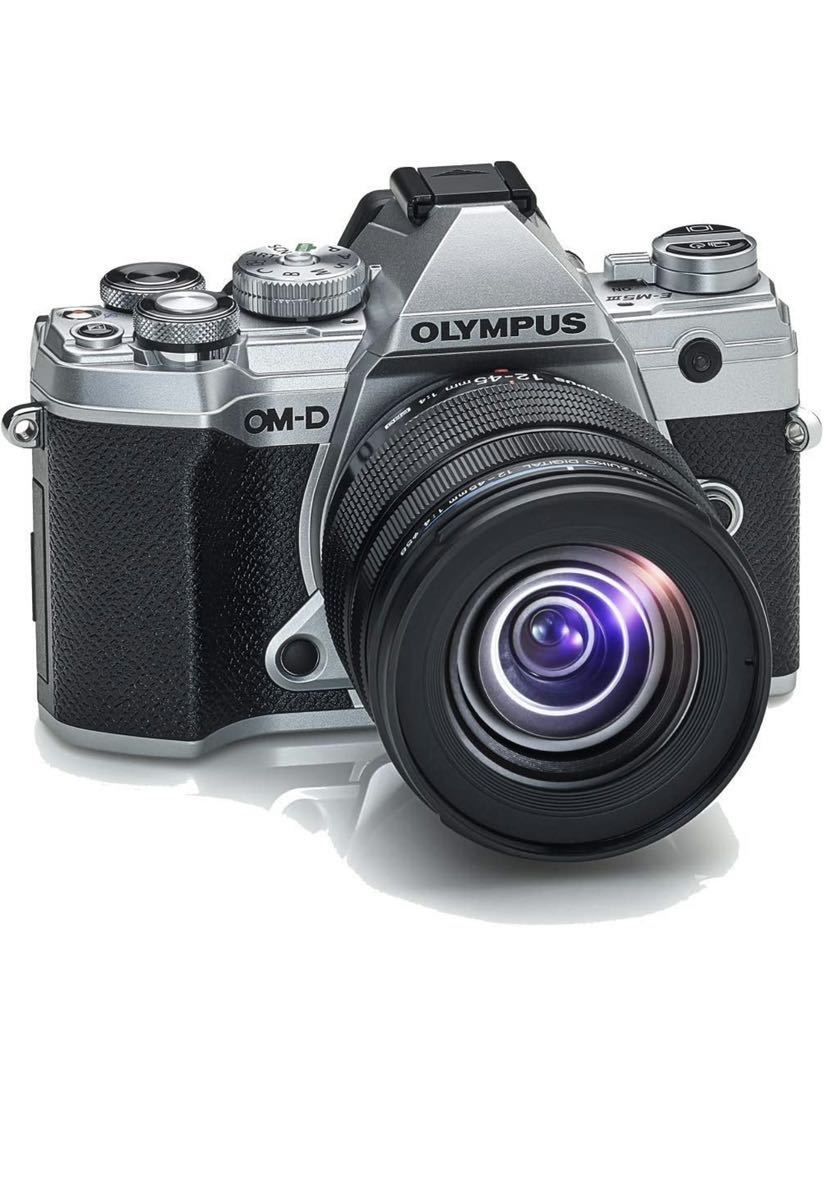 オリンパス OLYMPUS OM-D E-M5 シルバーボディ 14-42ｍｍ EZ 黒 レンズセット ミラーレス一眼 中古 カメラ