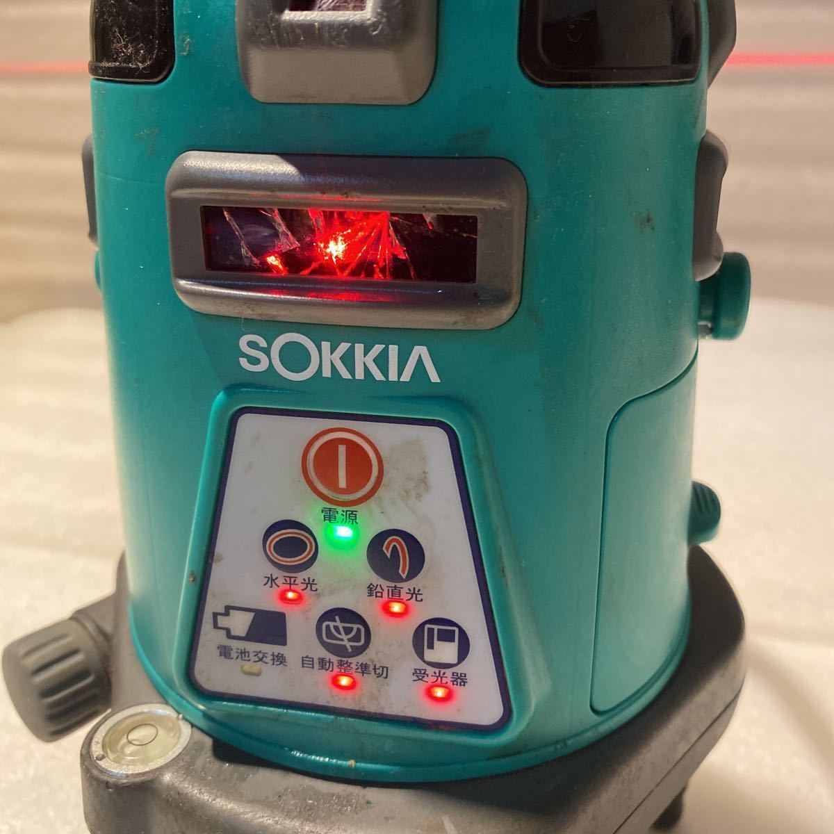 B55】SOKKIA ソキア 電子整準レーザー墨出し器 LS905 【通電のみの確認 