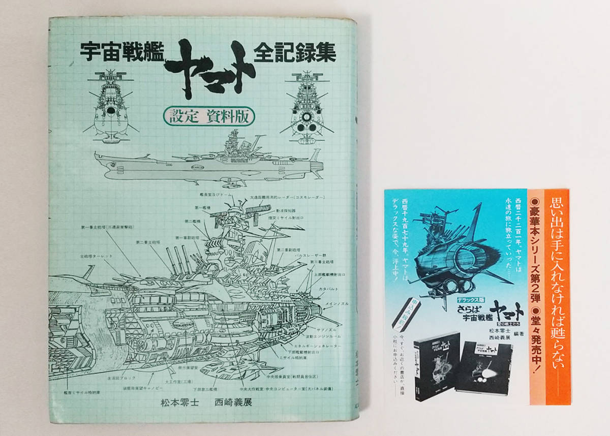 1979年刊 宇宙戦艦ヤマト全記録集 設定資料版 松本零士/西崎義展 初版