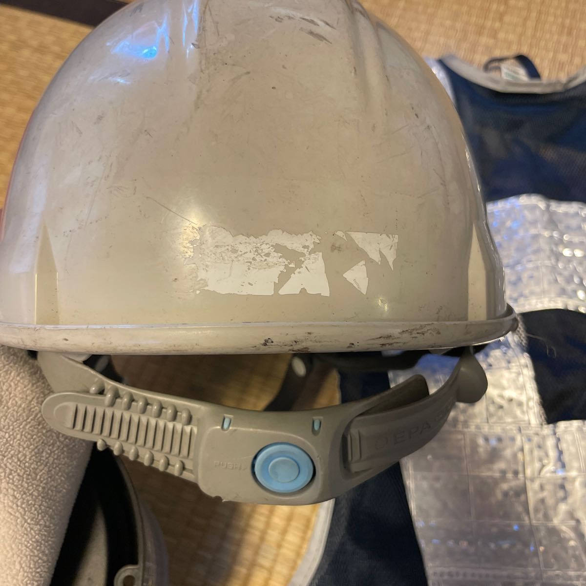 誘導道具一式 LED回転灯緑 誘導棒 反射ベスト ヘルメット 7