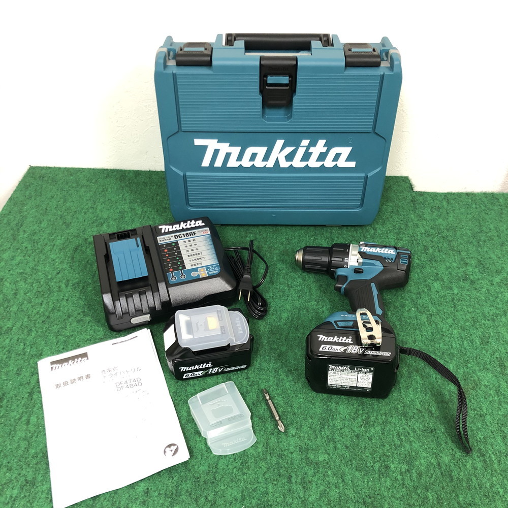 美品】 makita マキタ 充電式ドライバドリル バッテリー18V 6.0Ah ２個