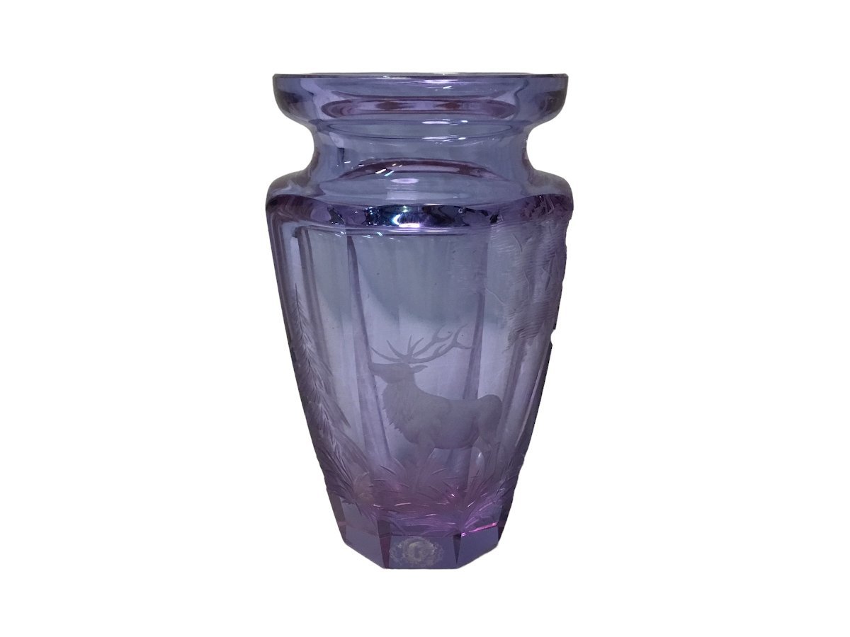Yahoo!オークション - ☆Moser モーゼル 花瓶 ボヘミアガラス フラワー 