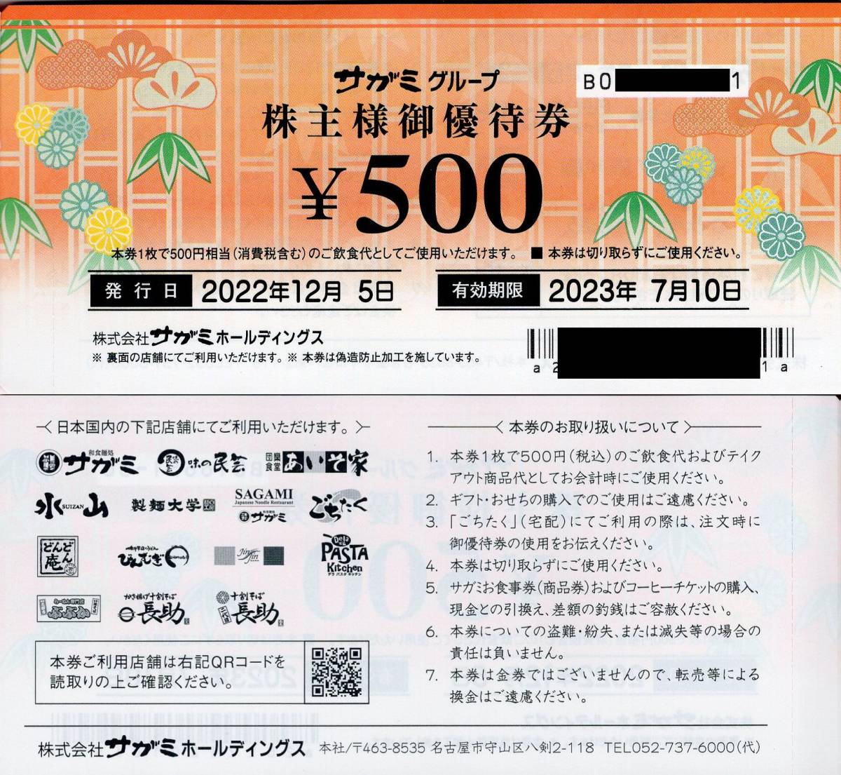 サガミ 株主優待券 15,000円分 ランキングや新製品 64.0%OFF