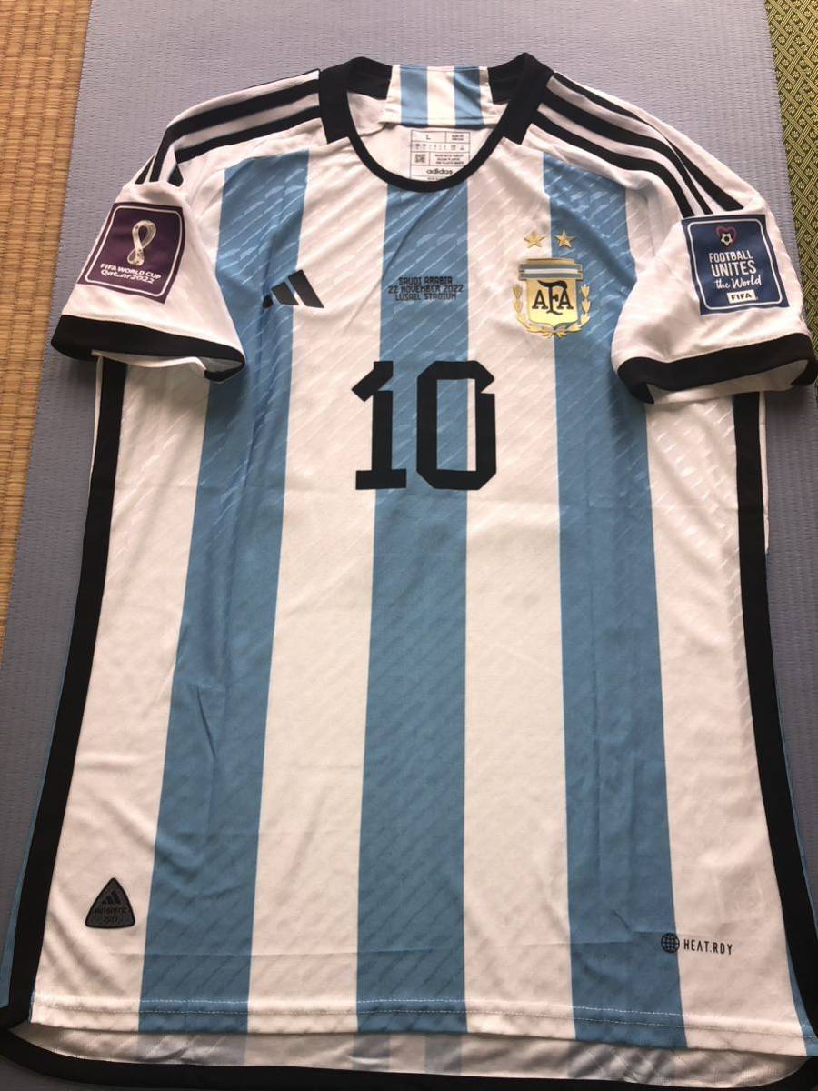 人気カラーの ワールドカップ2022 アルゼンチン代表メッシ選手 ユニフォーム XL 3broadwaybistro.com