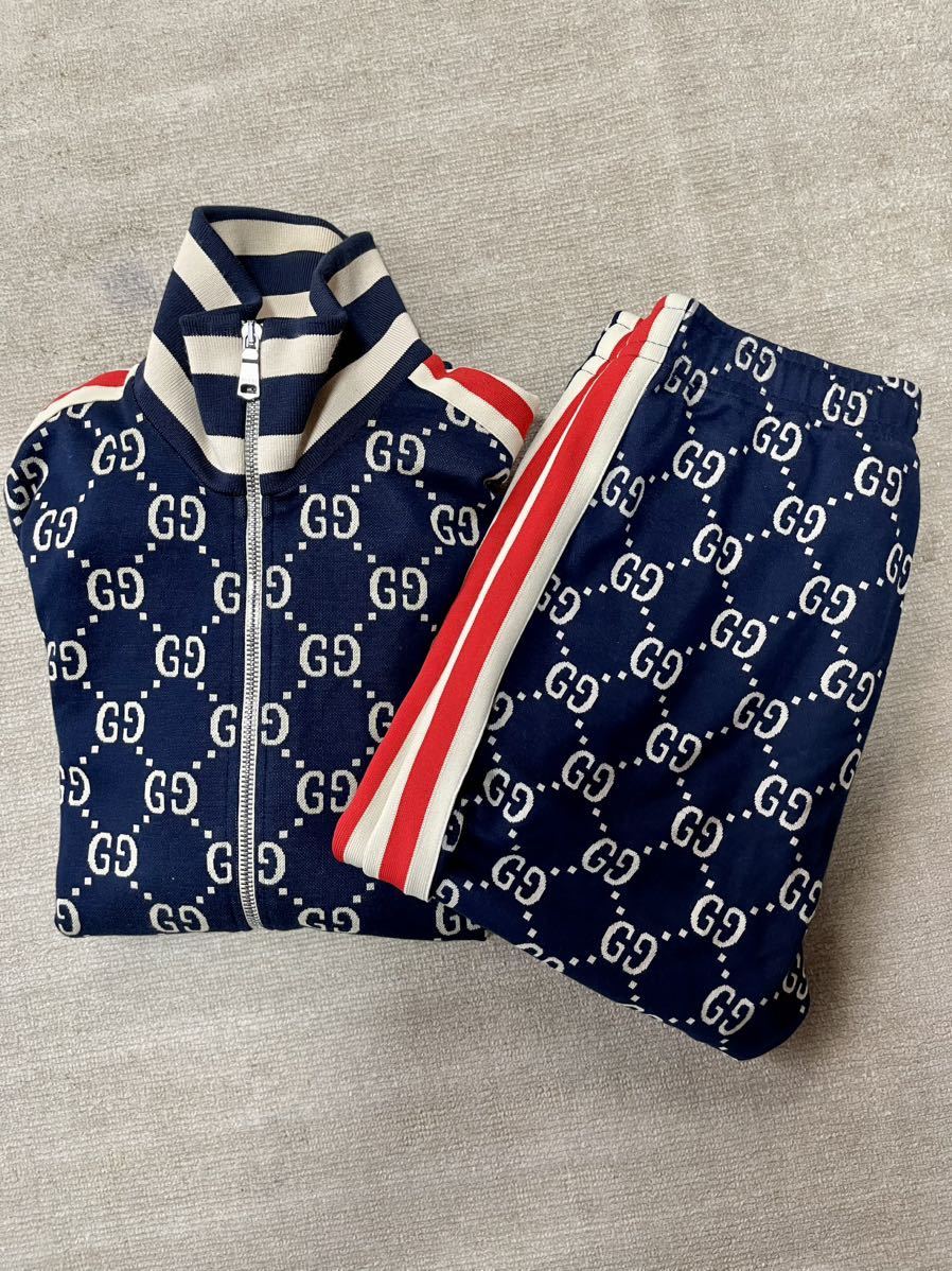 海外輸入】 GUCCI グッチ ジャカード セットアップ上下ジャージ トップ