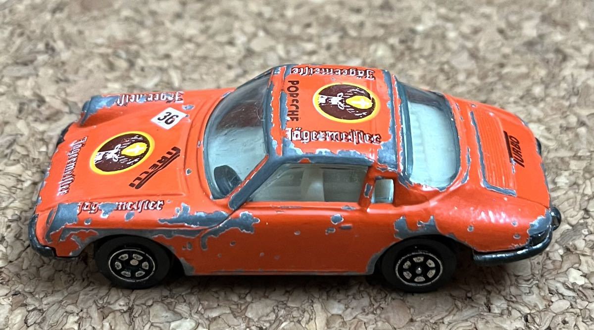 ◇ヤトミン ポルシェ 911ターボ 中古 ミニカー スーパーカー 旧車 レストアベース 現状 オレンジ_画像3