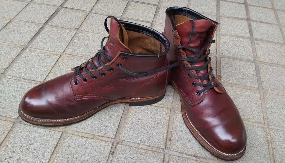 幻の超希少ブーツ06年 RED WING【1911ベックマン】ブラックチェリー8 1/2 D(26.5cm)ホーウィン社クロムエクセルレザー本革ゴールデンサイズ