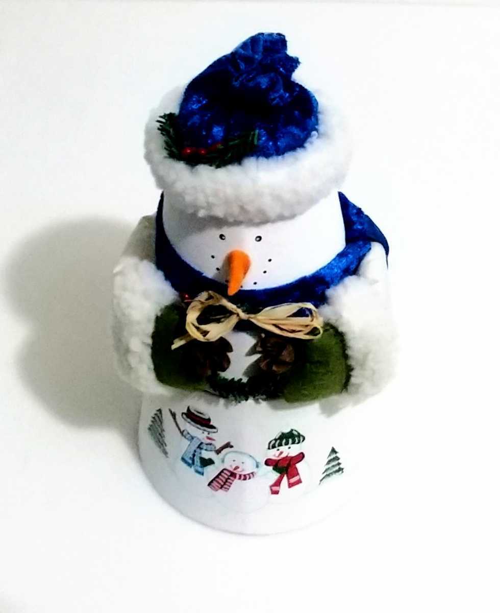 ■【雪だるまの入れ物】スノーマン 小物入れ クリスマスのプレゼント入れに _画像10