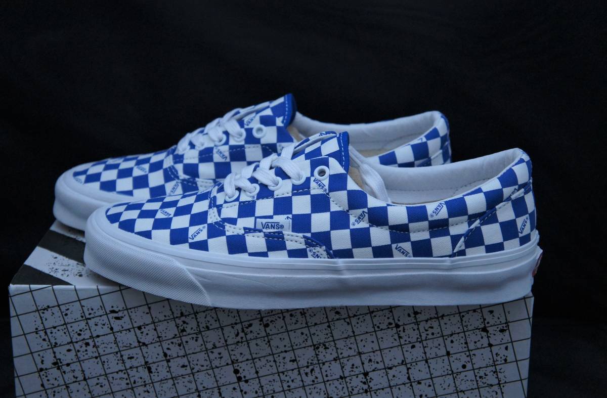 SALE！【新品】US10 28cm VAULT BY VANS ボルト バイ バンズ OG ERA LX エラ CHECKERBOARD LOGO/NAUTICAL BLUEの画像2