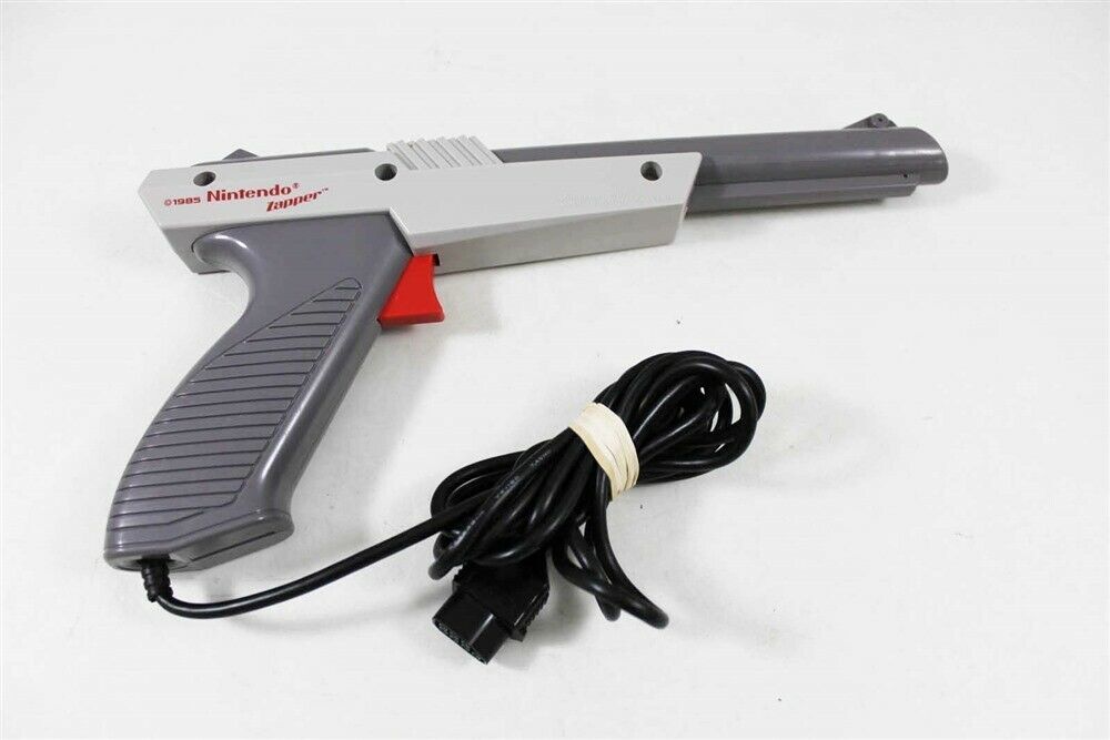 海外限定版 海外版 ファミコン Nintendo NES Grey Light Zapper Gun ザッパー コントローラー 鉄砲 銃 シューティング