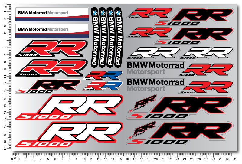 BMW S1000RR motorrad motorcycle ステッカー シール バイク デカール セット 送料無料_画像2