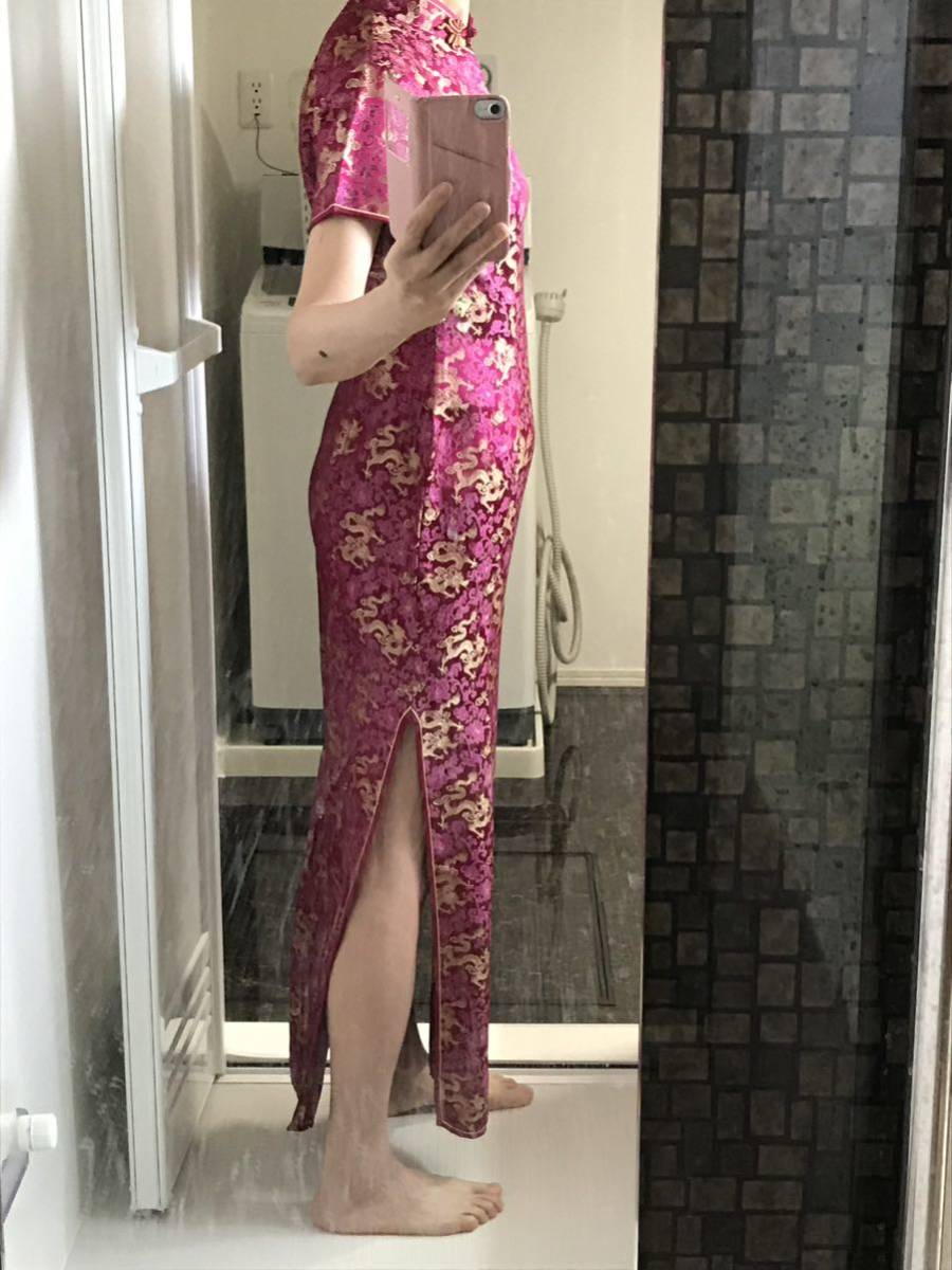 安い購入 美品KENZO AYATA シルク100% 華やか花柄 ロングスリット