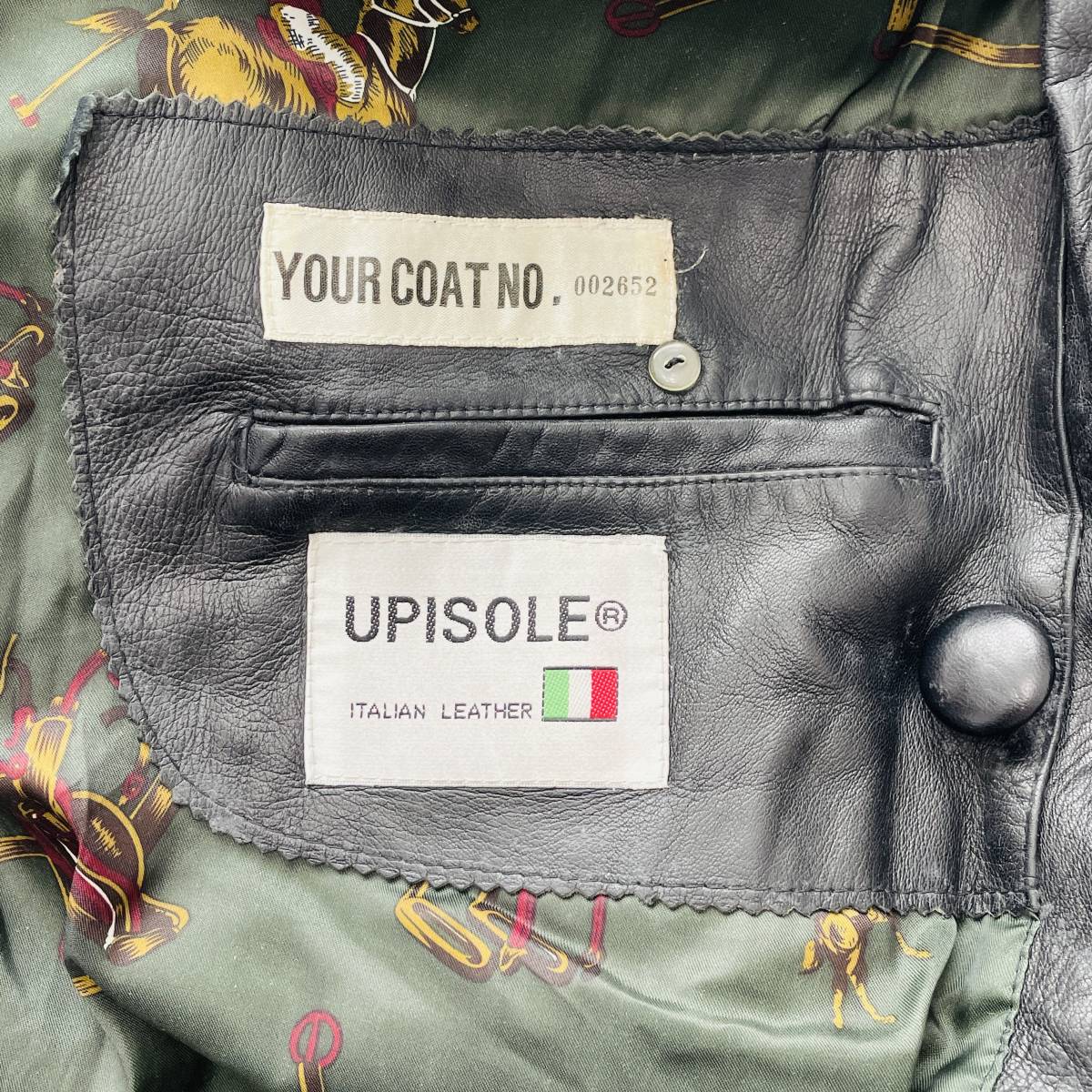 UPISOLE ラム革 イタリアンレザー ブラック レザージャケット S | www