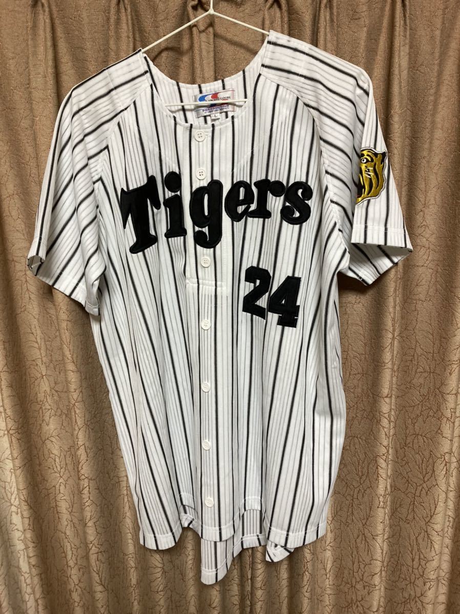 阪神タイガース桧山進次郎24レプリカユニフォーム縦縞(サイズLL