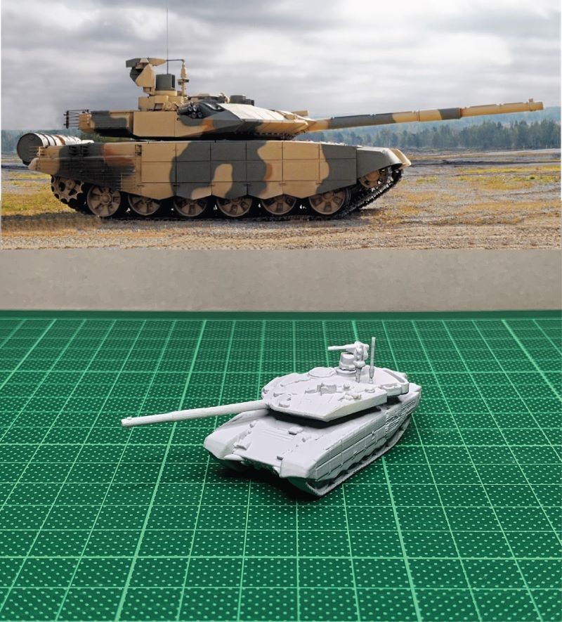 1/144 未組立 Russian T-90MS Main Battle Tank Resin Kit (S2322)_画像1