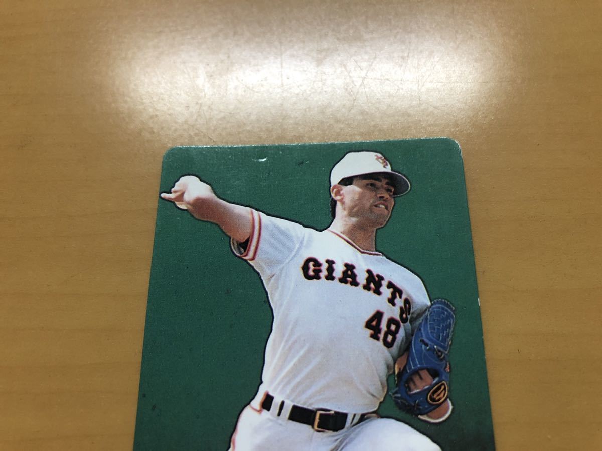 カルビープロ野球カード 1991年 香田勲男(巨人) No.19の画像3